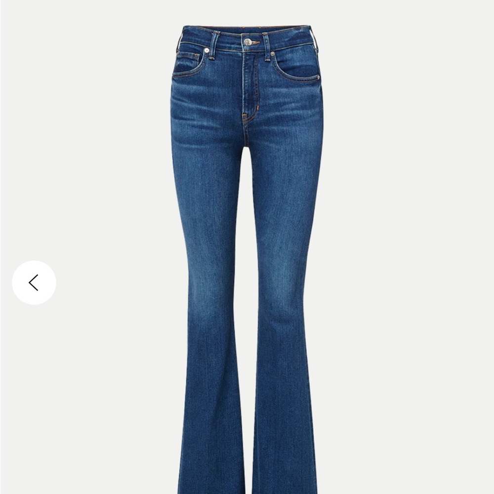 EUC Veronica Beard Blue Flare Wide Leg Jeans 26 - Picture 3 of 7